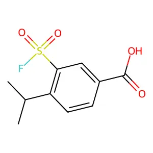 3-(Fluorosulfonyl)-4-(propan-2-yl)benzoic acid structure