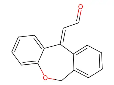 2-(6H-benzo[c][1]benzoxepin-11-ylidene)acetaldehyde structure