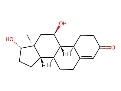 11alpha,17beta-Dihydroxyestr-4-en-3-one structure