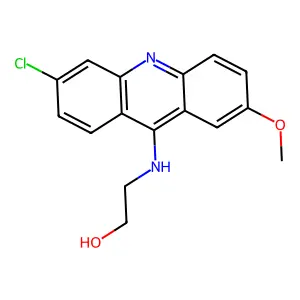 2-[(6-Chloro-2-methoxyacridin-9-yl)amino]ethanol structure