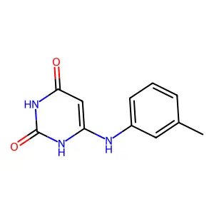 6-m-Tolylamino-1H-pyrimidine-2,4-dione structure