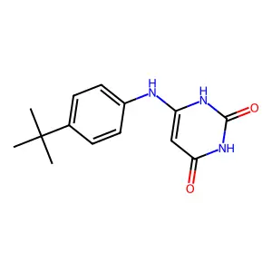 6-(4-tert-butylanilino)-1H-pyrimidine-2,4-dione structure