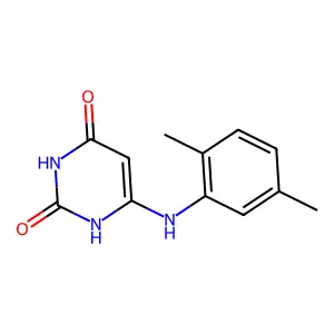 6-(2,5-dimethylanilino)-1H-pyrimidine-2,4-dione structure