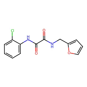 N-(2-chlorophenyl)-N'-(furan-2-ylmethyl)ethanediamide structure
