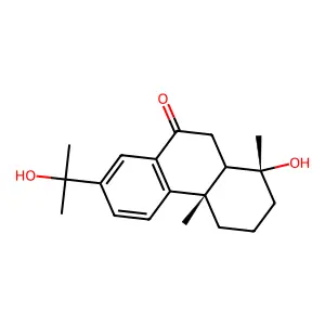 18-Nor-4,15-dihydroxyabieta-8,11,13-trien-7-one structure