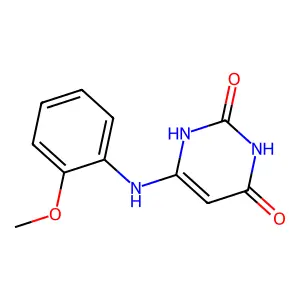 6-(2-methoxyanilino)-1H-pyrimidine-2,4-dione structure