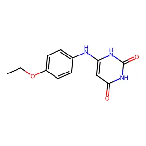 6-(phenetylamino)uracil structure