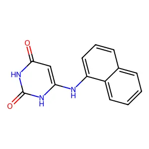 6-(Naphthalen-1-ylamino)-1H-pyrimidine-2,4-dione structure