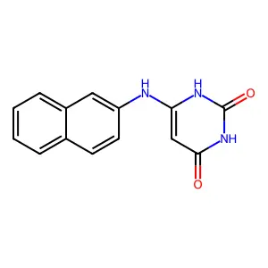 6-(Naphthalen-2-ylamino)-1H-pyrimidine-2,4-dione structure