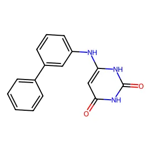 6-(3-phenylanilino)-1H-pyrimidine-2,4-dione structure