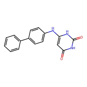 6-(4-phenylanilino)-1H-pyrimidine-2,4-dione structure