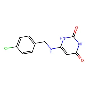 6-((4-chlorobenzyl)amino)pyrimidine-2,4(1H,3H)-dione structure
