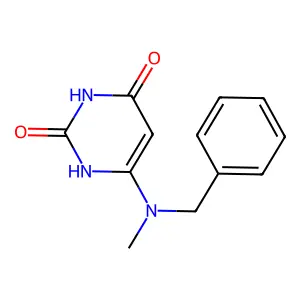 2,4(1H,3H)-Pyrimidinedione, 6-[methyl(phenylmethyl)amino]- structure