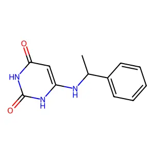 2,4(1H,3H)-Pyrimidinedione, 6-[(1-phenylethyl)amino]- structure