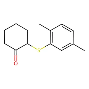 2-[(2,5-Dimethylphenyl)sulfanyl]cyclohexanone structure