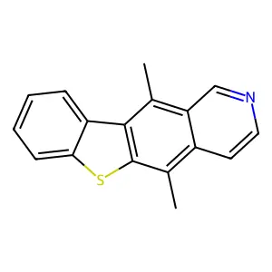 Thiaellipticine structure