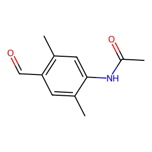 N-(4-formyl-2,5-dimethylphenyl)acetamide structure