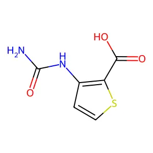 3-(Carbamoylamino)thiophene-2-carboxylic acid structure
