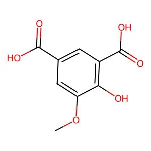 4-羟基-5-甲氧基间苯二甲酸 structure