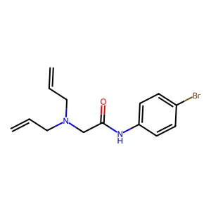 Acetanilide, 4'-bromo-2-(diallylamino)- structure