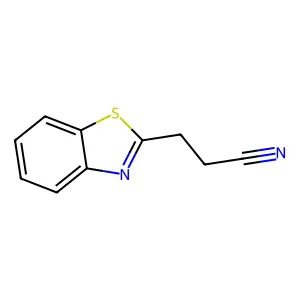 2-Benzothiazolepropanenitrile structure