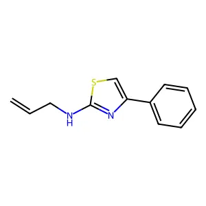 Allyl-(4-phenyl-thiazol-2-yl)-amine structure