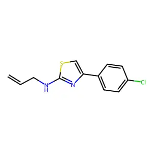 4-(4-Chlorophenyl)-N-2-propen-1-yl-2-thiazolamine structure