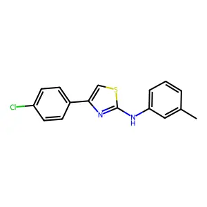 4-(4-chlorophenyl)-N-(3-methylphenyl)-1,3-thiazol-2-amine structure