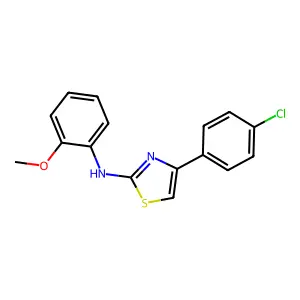 4-(4-chlorophenyl)-N-(2-methoxyphenyl)-1,3-thiazol-2-amine structure