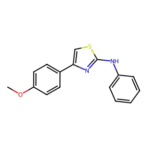 4-(4-methoxyphenyl)-N-phenyl-1,3-thiazol-2-amine structure