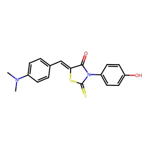 5-(4-(Dimethylamino)benzylidene)-3-(4-hydroxyphenyl)-2-thioxothiazolidin-4-one structure