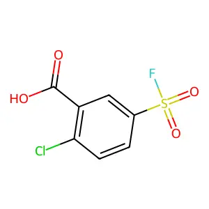 2-氯-5-(氟磺基)苯甲酸 structure
