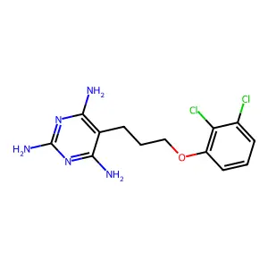 5-[3-(2,3-Dichlorophenoxy)propyl]pyrimidine-2,4,6-triamine structure