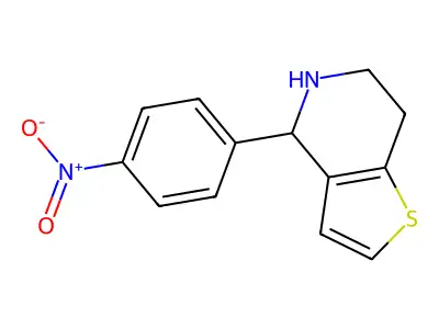 4-(4-Nitrophenyl)-4,5,6,7-tetrahydrothieno[3,2-c]pyridine structure