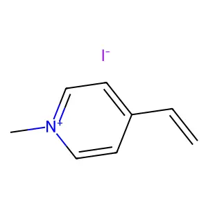 4-乙烯基-1-甲基吡啶鎓碘化物 structure