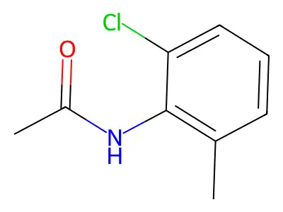 N-(2-chloro-6-methylphenyl)acetamide structure