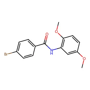 4-bromo-N-(2,5-dimethoxyphenyl)benzamide structure