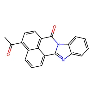 4-Acetyl-7H-[1,3]benzimidazo[2,1-A]benzo[DE]isoquinolin-7-one structure