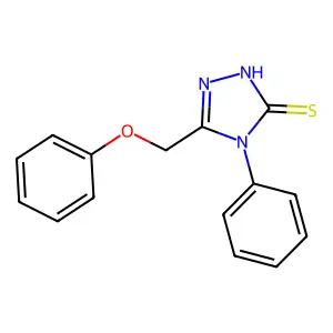 4-allyl-5-[(2-chloro-5-methylphenoxy)methyl]-4H-1,2,4-triazole-3-thiol structure