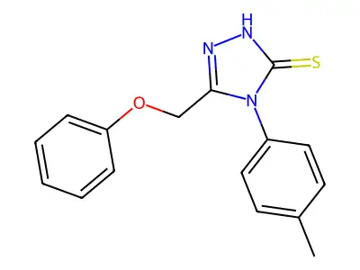 4-(4-Methylphenyl)-5-(phenoxymethyl)-2,4-dihydro-3H-1,2,4-triazole-3-thione structure