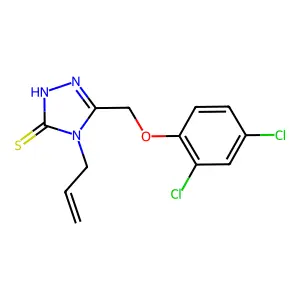 4-allyl-5-[(2,4-dichlorophenoxy)methyl]-4H-1,2,4-triazole-3-thiol structure