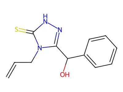 (4-allyl-5-mercapto-4H-1,2,4-triazol-3-yl)(phenyl)methanol structure