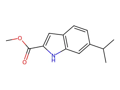 Methyl 6-isopropyl-1H-indole-2-carboxylate structure