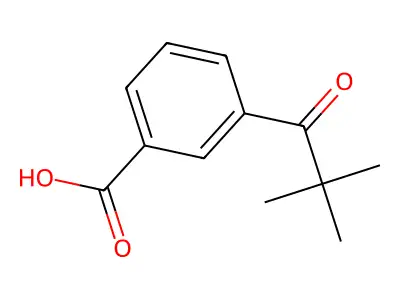 3-(2,2-Dimethylpropanoyl)benzoic acid structure