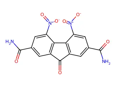 4,5-Dinitro-9-oxo-9H-fluorene-2,7-dicarboxamide structure