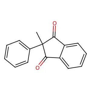 2-Methyl-2-phenyl-1H-indene-1,3(2H)-dione structure