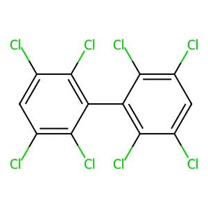 2,2',3,3',5,5',6,6'-Octachlorobiphenyl structure