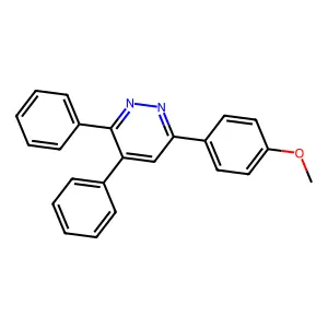 6-(4-Methoxyphenyl)-3,4-diphenylpyridazine structure
