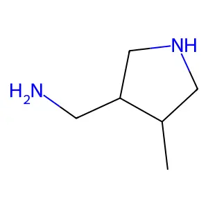 [(3R,4R)-4-methylpyrrolidin-3-yl]methanamine structure