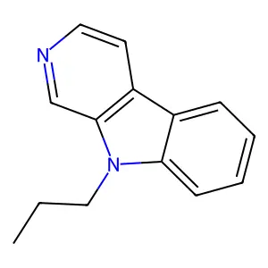 9-Propyl-beta-carboline structure